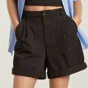 Everlane High Waist Black Shorts